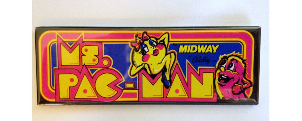 Ms. Pac-Man - Marquee - Magnet - Midway